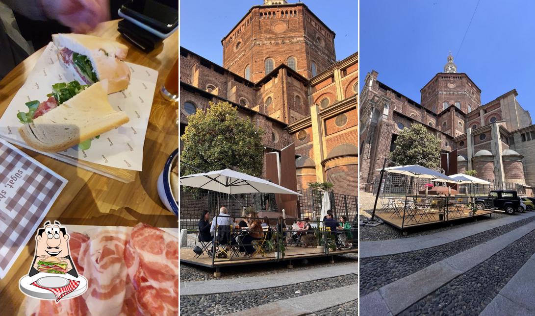 Miccone serve panini e pasti|altro cibo) a pranzo