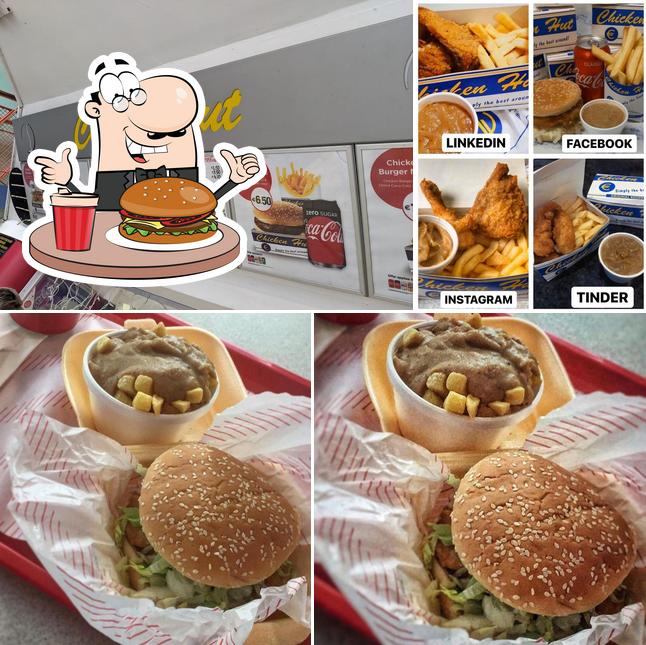 Try out a burger at Chicken Hut