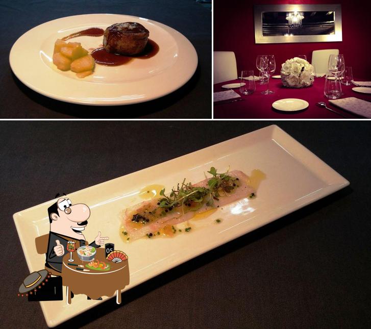 Observa las fotos que hay de comida y comedor en Hotel Palacio de Elorriaga
