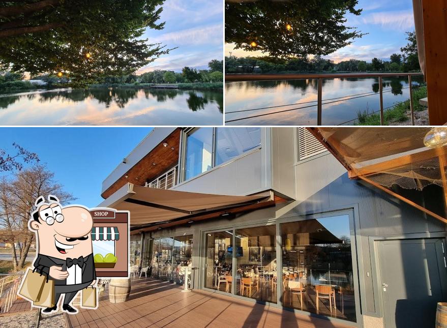 Puoi goderti l'aria fresca da seduto all'esterno di NOE Wine Bar & Restaurant