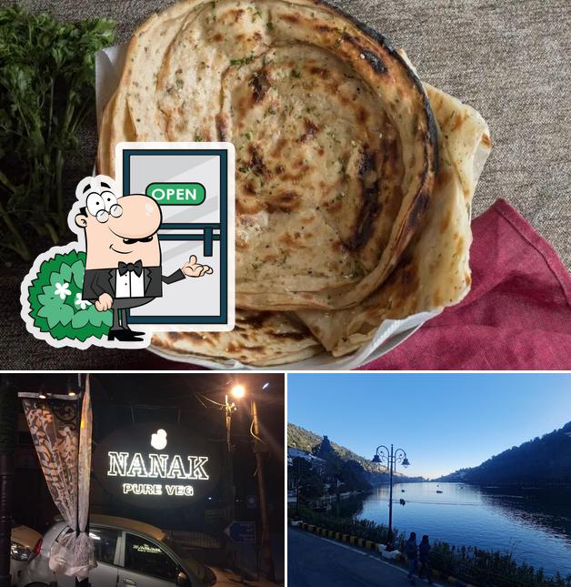 Take a look at the photo displaying exterior and food at Nanak Restaurant Nainital