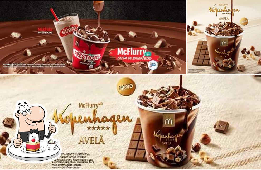 McDonald's serve uma seleção de pratos doces