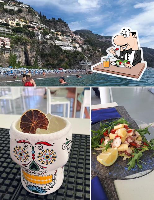 Dai un’occhiata alla immagine che presenta la cibo e esterno di Blu Bar Positano