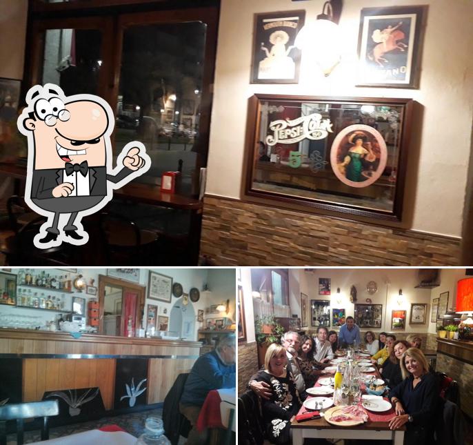 Gli interni di Trattoria La Taverna