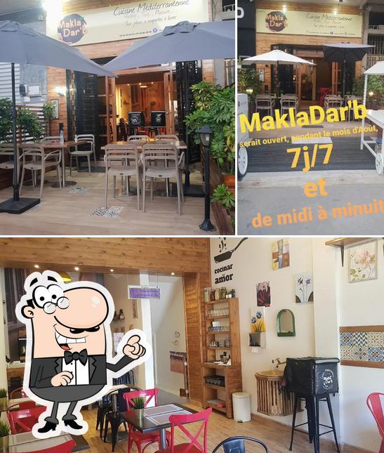 L'intérieur de Makla Dar'b restaurant