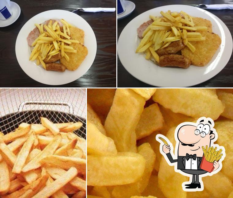 Order French-fried potatoes at Grand Boulevard Cafe