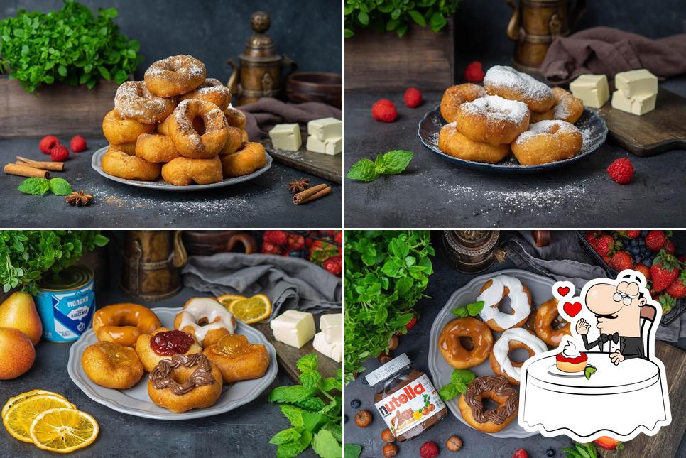 "Пончики на месте" предлагает разнообразный выбор сладких блюд