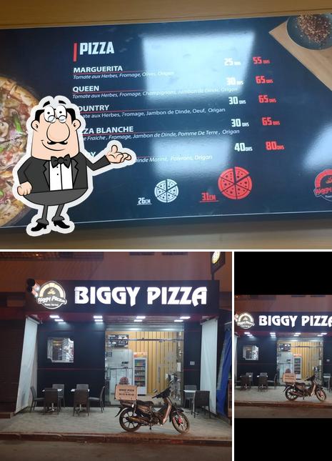 Voici l’image affichant la intérieur et pizza sur Biggy Pizza