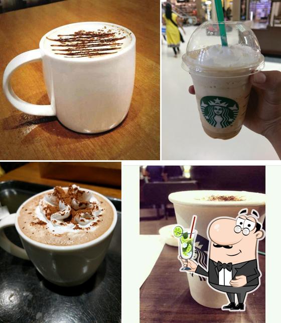 Enjoy a drink at Starbucks