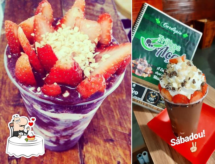 Trilhas Do Açaí & Lanches Uberaba oferece uma gama de pratos doces