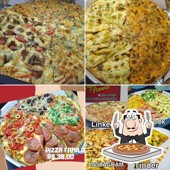 No Degustare Pizzaria, você pode degustar pizza