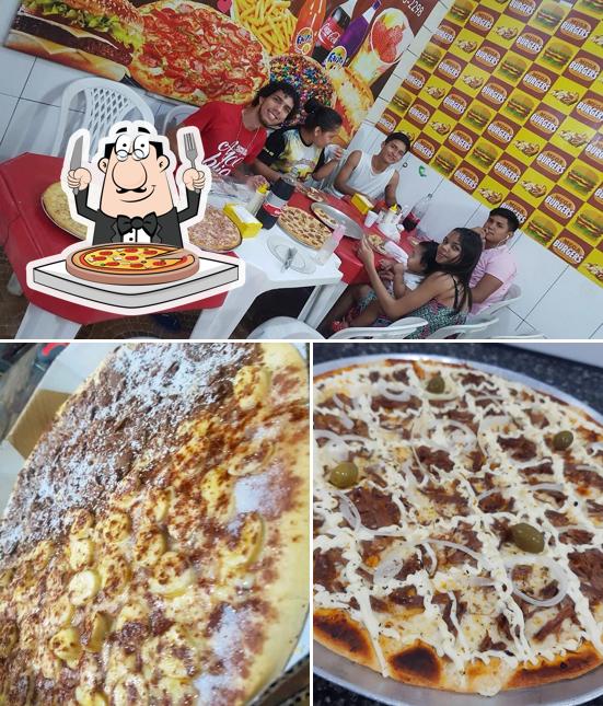 Escolha pizza no Mega Burgers - Pizzaria e Lanchonete