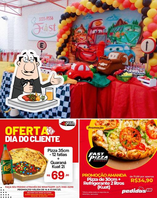 Comida em Fast Pizza e Porções