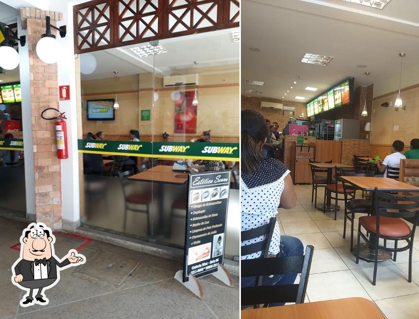 Veja imagens do interior do Subway