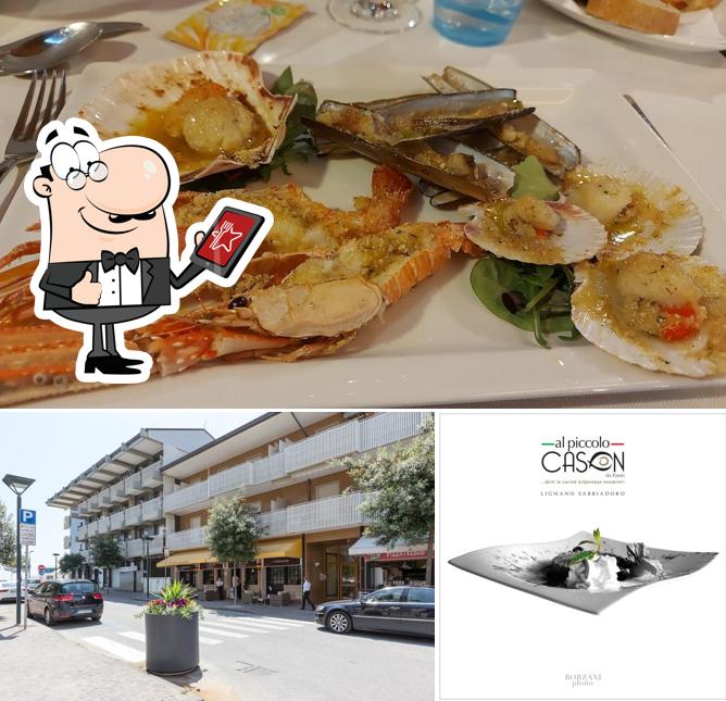 Guarda la immagine che presenta la esterno e cibo di Al Piccolo Cason