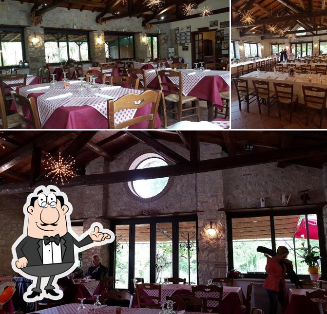 Gli interni di Trattoria Il Vigneto