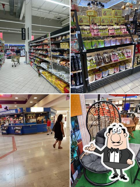 Installez-vous à l'une des tables de Centre commercial Carrefour Antibes