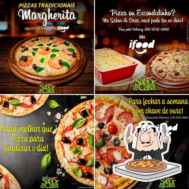 Experimente pizza no Empório Sabor Di CASA