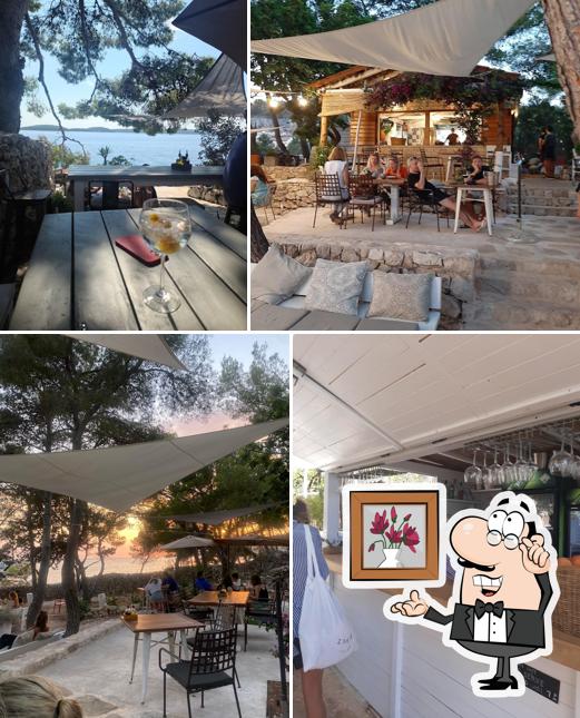 Gli interni di Falko Beach Bar & Food