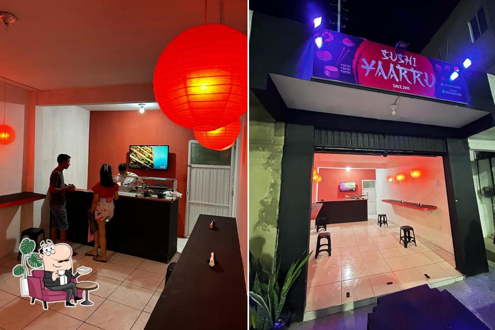 O interior do Sushi yaarru