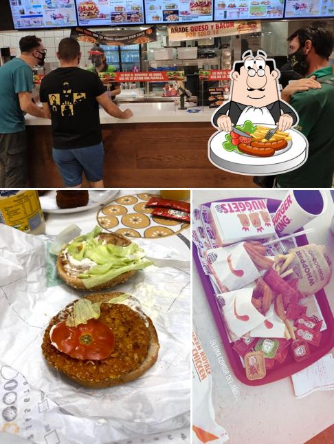 Еда и внутреннее оформление в Burger King