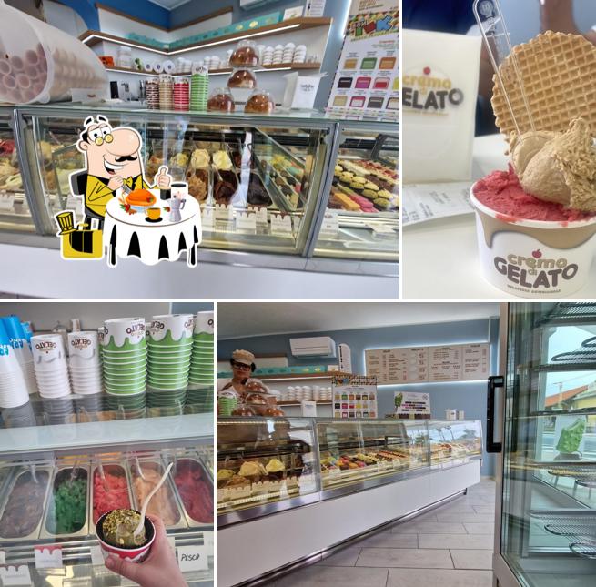 Cibo al Crema di Gelato Sanremo