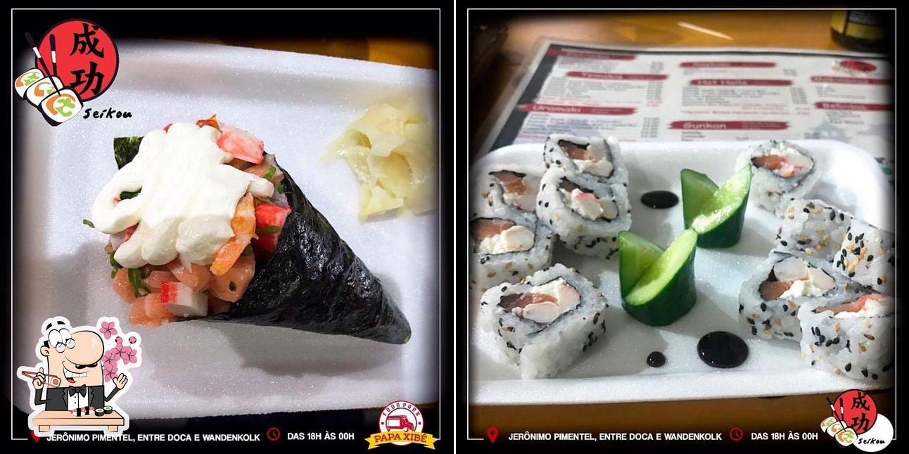 Experimente diversas opções de sushi