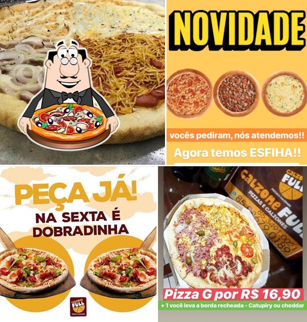 No Calzone Full Pizzas e Calzones, você pode degustar pizza