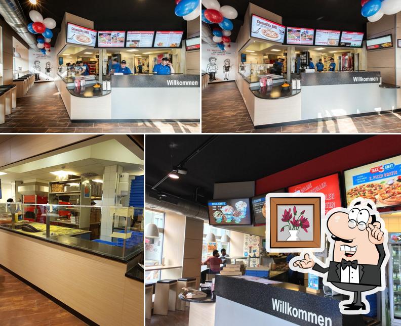 The interior of Domino's Pizza Goldbrunnen