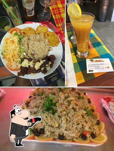 The photo of drink and food at Restaurant O'zanana