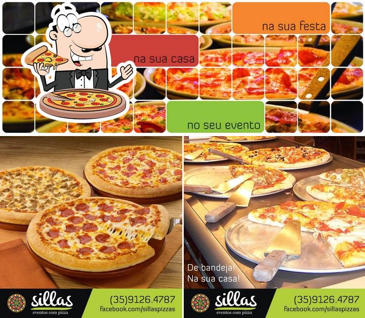 Escolha pizza no Sillas Pizzas