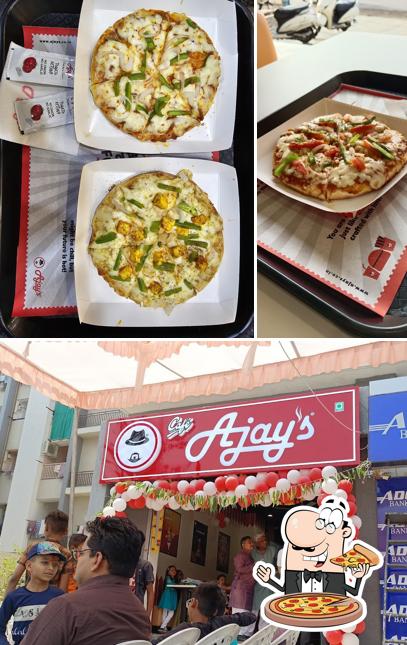Try out pizza at Ajay's Cafe - Krishna Nagar, Ahmedabad