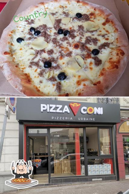 Prenez différents genres de pizzas