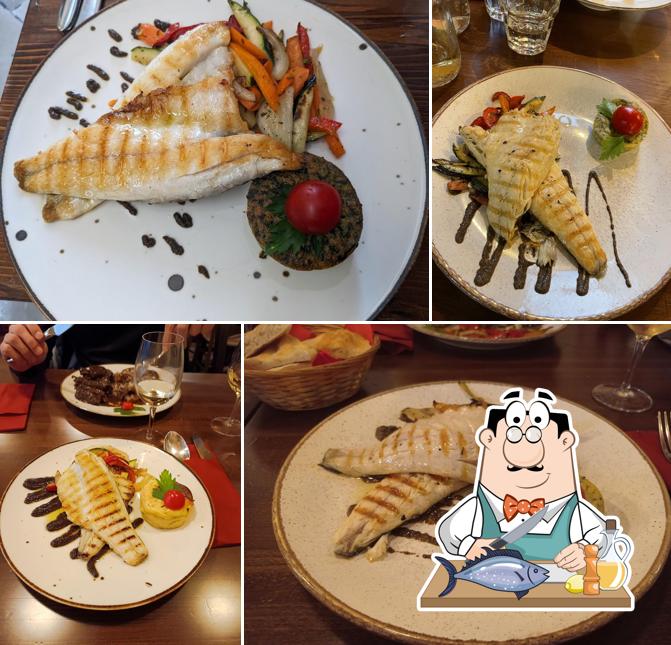 Salmone grigliato al Trattoria Mediterraneo