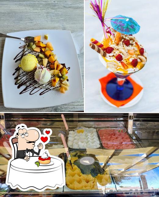Gelateria Yogurteria Mille Meraviglie bietet eine Auswahl von Desserts 