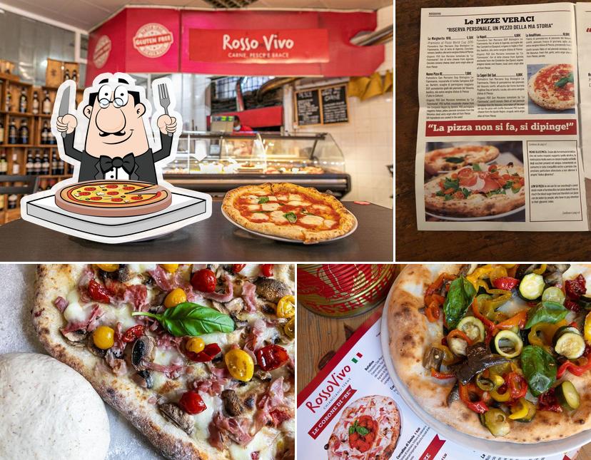 Ordina una pizza a ROSSO VIVO Shop e Food Experience | Pizzeria - Carne Pesce e Brace | anche senza Glutine