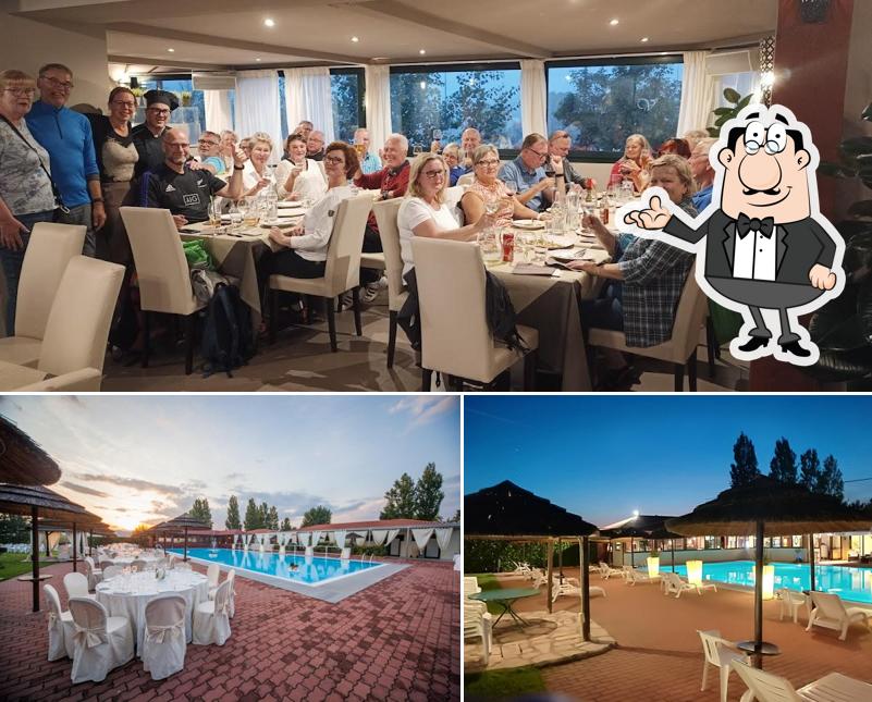 Gli interni di Villa Amarcord Piscina Ristorante Pizzeria