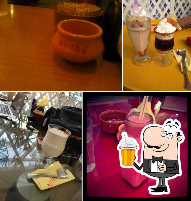 Enjoy a beverage at Cafe Mocha