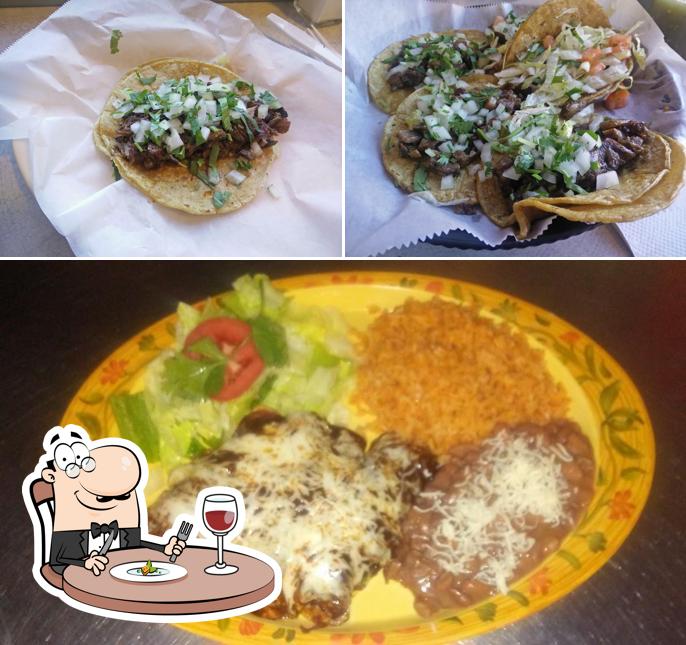 Food at El Burrito Bravo