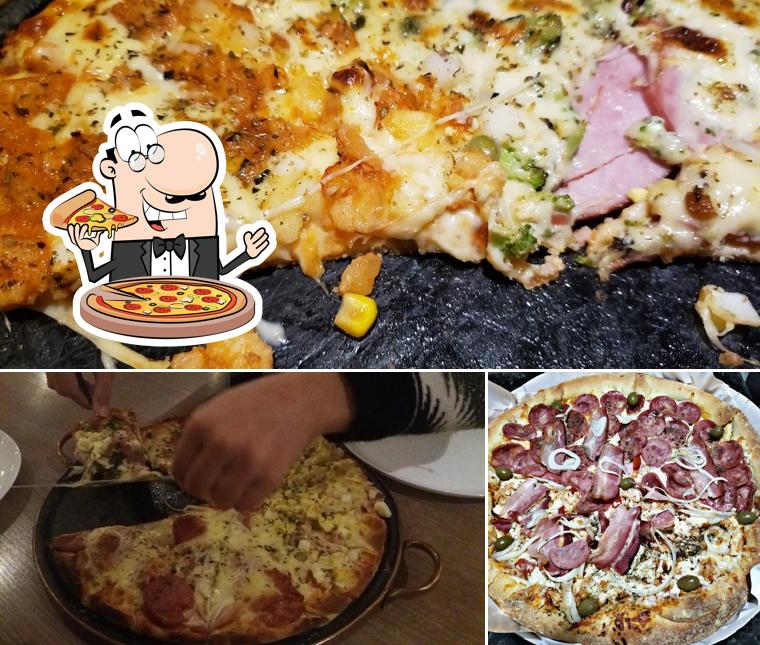 Experimente pizza no Mineirinho Pizzaria e Petiscaria