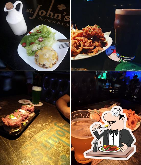 Comida em St. John's Beer Store & Pub