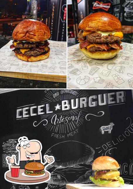 Delicie-se com um hambúrguer no Cecel Burguer