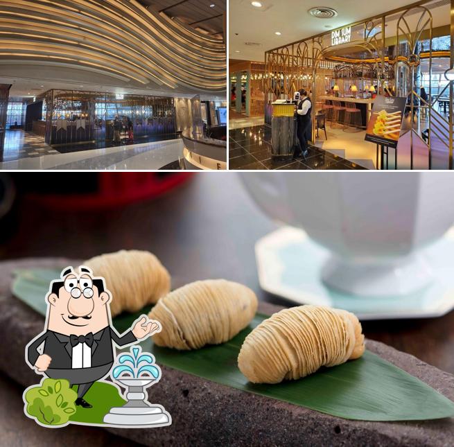 Take a look at the image depicting exterior and food at Dim Sum Library Elements