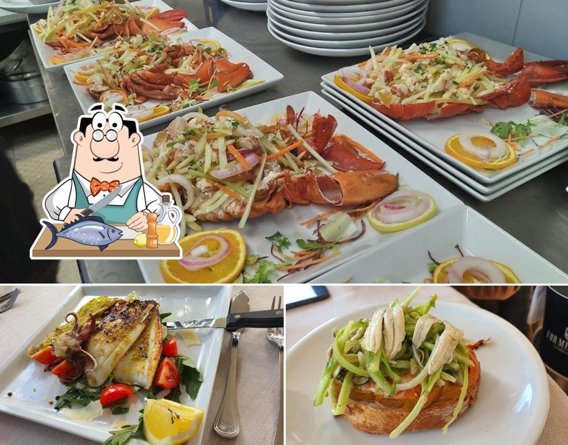 Salmone grigliato al Gina a Porto Romano