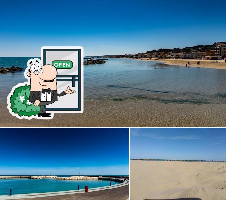 Gli esterni di orizzonte beach Restaurant