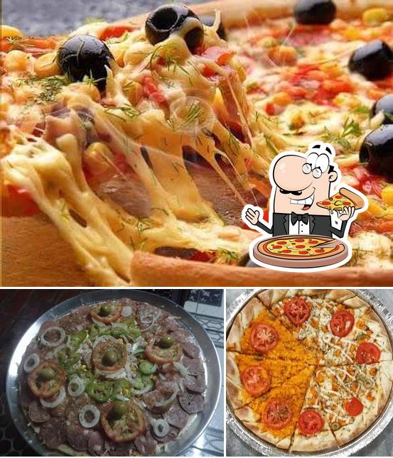 Consiga diferentes variedades de pizza