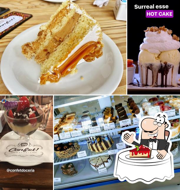 Confet Doceria & Cafeteria offers a number of sweet dishes