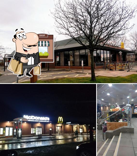 The exterior of McDonald's