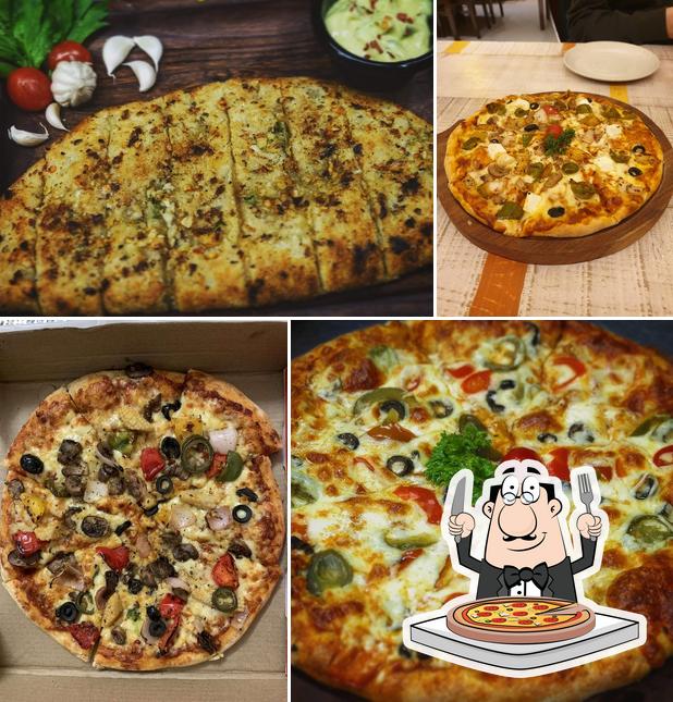 Pick pizza at HICHKI RESTAURANT