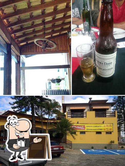 A exterior e cerveja do restaurante